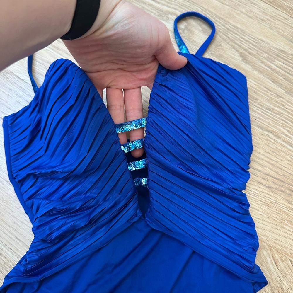 La Perla Blue Sequin Strap swimsuit